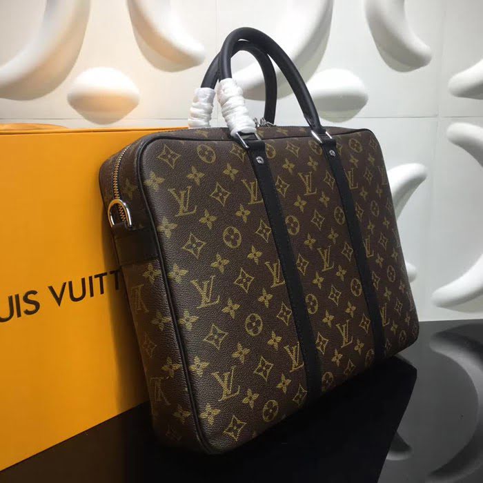路易威登LV頂級原單 41478 老花 Damier Graphite格紋帆布小號公事包 YDH1274